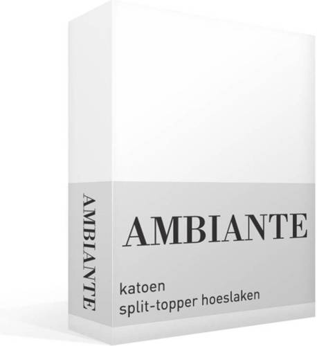 Ambiante katoenen split hoeslaken Wit