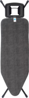 Brabantia Strijkplank C 124 x 45 cm Denim Black met solide strijkijzerhouder