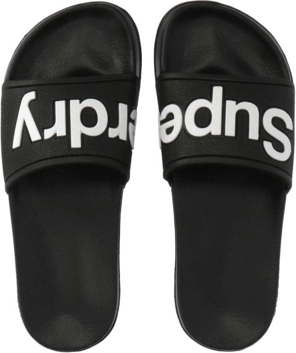 Superdry Sport EVA 2.0 Pool Slide badslippers zwart/wit