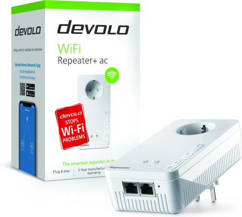Devolo WiFi Repeater + AC Netwerk WiFi repeater