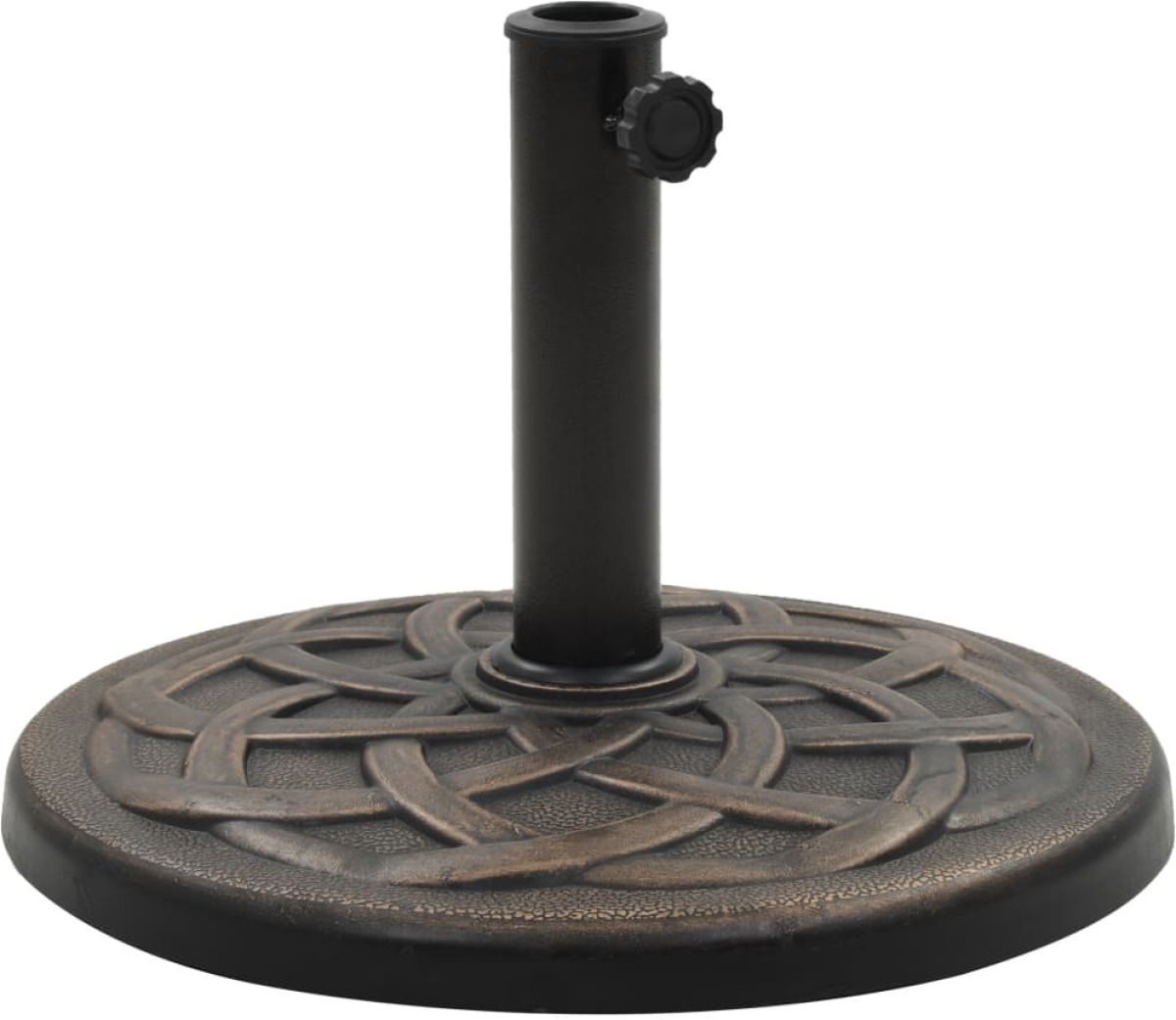 VidaXL Parasolvoet rond 11 kg polyresin bronskleurig