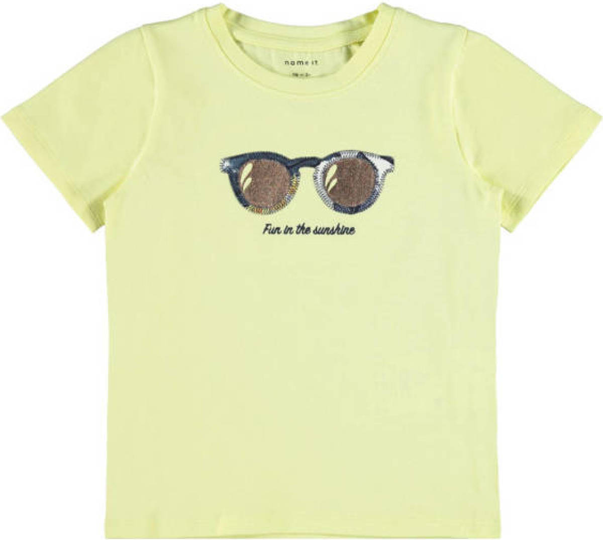 NAME IT MINI T-shirt Summer met biologisch katoen geel