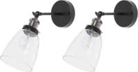 Beliani Lovat Wandlamp Metaal 26 X 26 Cm