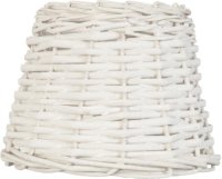 Lampenkap | Ø 20*15 cm | Wit | Rotan | Rond | Gevlochten | Clayre & Eef | 6LAK0258W