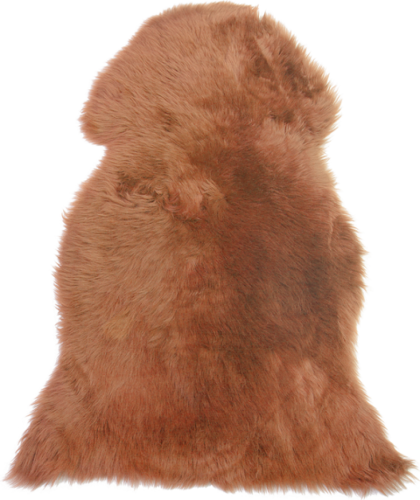 Beliani Schapenvel goudbruin ULURU