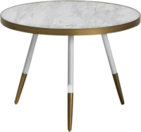Beliani Salontafel wit/goud RAMONA