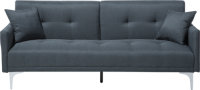Beliani Slaapbank stof donkerblauw LUCAN