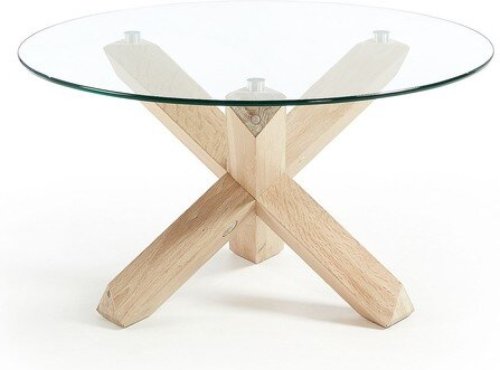 Kave Home - Salontafel Lotus glas Ø 65 cm