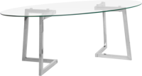 Beliani Salontafel zilver FRESNO