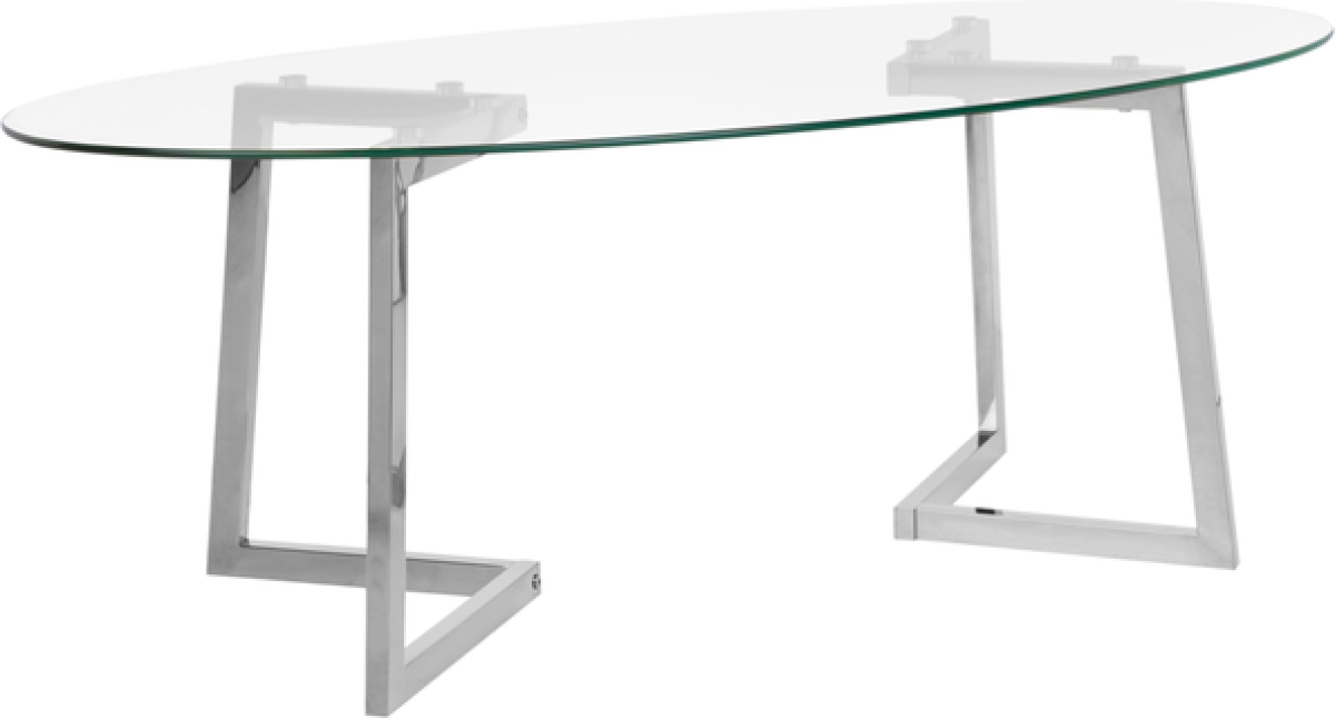 Beliani Salontafel zilver FRESNO