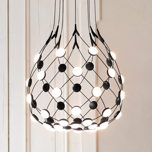 Luceplan Mesh Hanglamp 500 cm - Zwart