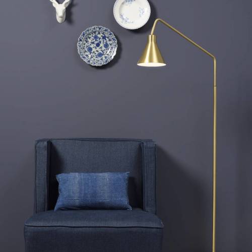 it's about RoMi Vloerlamp ijzer Lyon, goud