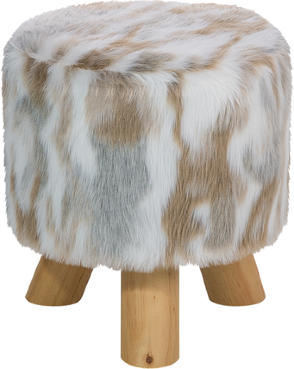 Beliani Hocker bruin/beige TEXAS
