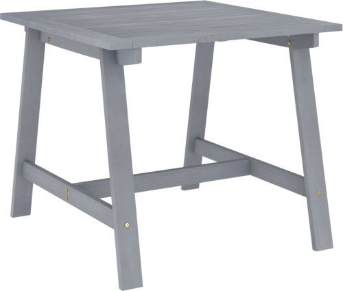 VidaXL Tuintafel 88x88x74 cm massief acaciahout grijs