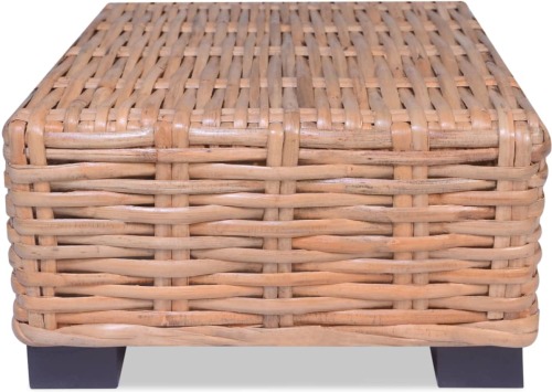 VidaXL Salontafel natuurlijk rattan 45x45x30 cm