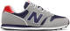 New balance 373 373 sneakers grijs/donkerblauw/rood