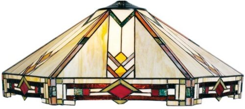 Lampenkap Tiffany | Ø 58*23 cm | Multi | Glas | Art Deco | LumiLamp | 5LL-5423