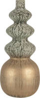 Clayre & Eef Vaas 6gl3039 Ø 15*36 Cm - Groen Glas Decoratie Vaas