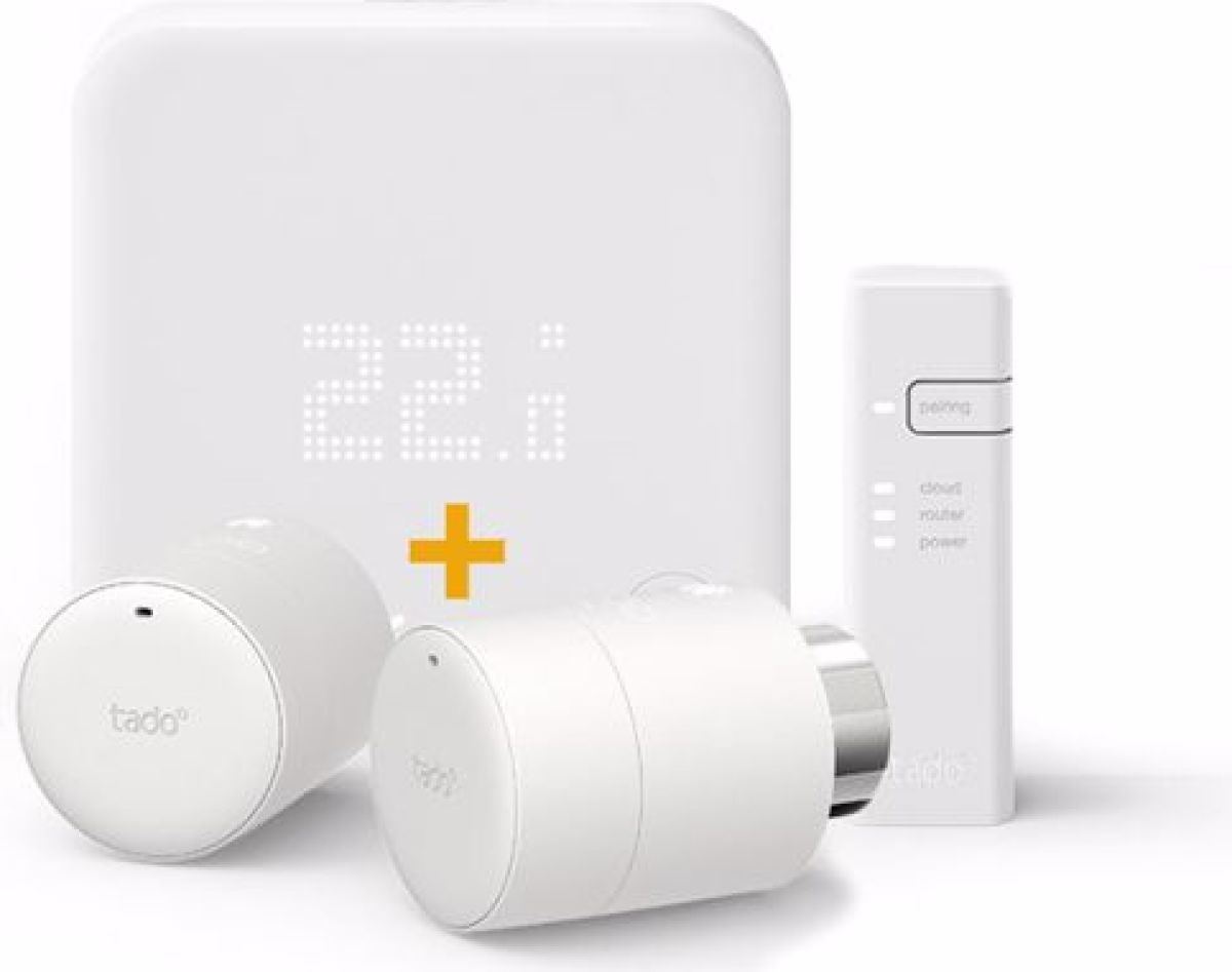 Tado Starterspakket Thermostaat V3+ & twee V3+ Radiatorknoppen