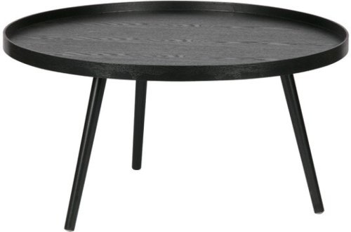 Woood Mesa Bijzettafel XL - Hout - Black - 39x78x78