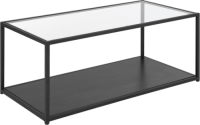 Beliani Salontafel glas zwart MEDORA