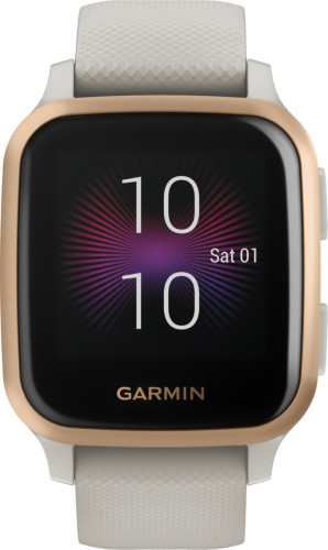 Garmin smartwatch Venu Sq Music Edition (Licht Zand)