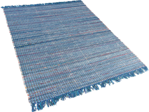 Beliani Vloerkleed blauw 160 x 230 cm BESNI