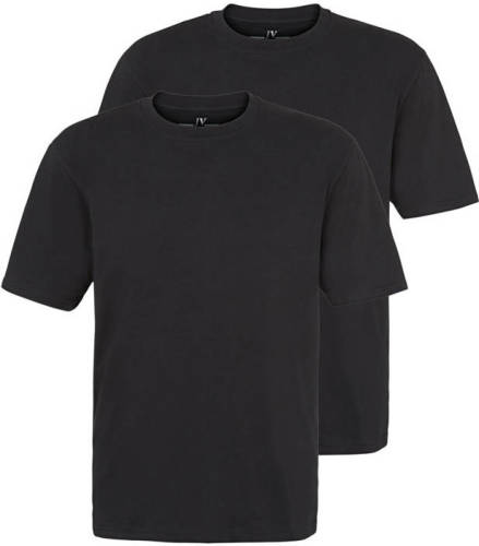 Jan Vanderstorm T-shirt (set van 2) zwart