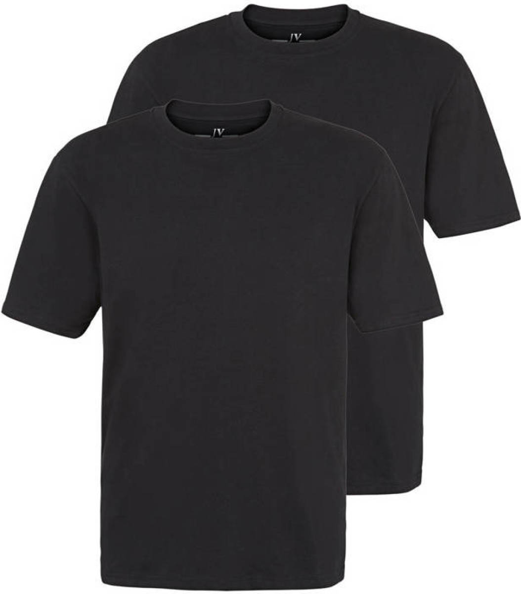 Jan Vanderstorm T-shirt (set van 2) zwart
