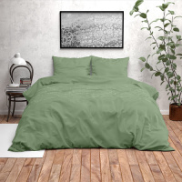 Zensation Miami - Groen Lits-jumeaux (240 x 220 cm + 2 kussenslopen) Dekbedovertrek