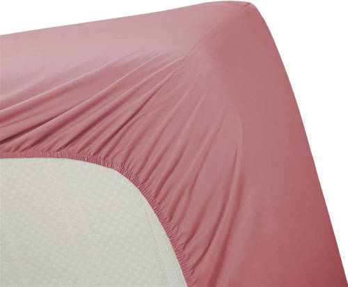 Ambiante katoenen hoeslaken roze