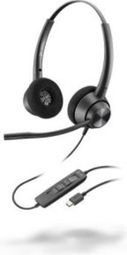 Plantronics POLY EncorePro 320 Headset Hoofdband USB Type-C Zwart