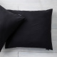 Presence 2-PACK: Sierkussenslopen Percale uni - Off Black 60 x 70 cm