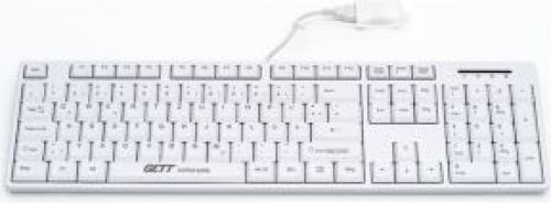 GETT TKL-105-GCQ-IP68-KGEH-WHITE-USB toetsenbord QWERTZ Duits Wit