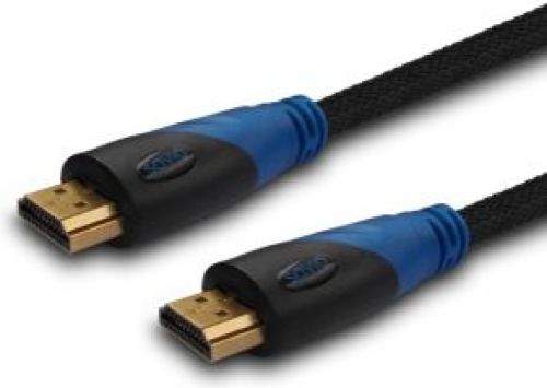 Savio CL-02 HDMI kabel 1,5 m HDMI Type A (Standaard) Zwart, Blauw