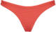 Seafolly high leg bikinibroekje met rib structuur koraalrood