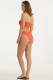 Seafolly high leg bikinibroekje met rib structuur koraalrood