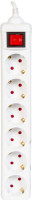 Veripart stekkerdoos 6-voudig 3 meter wit