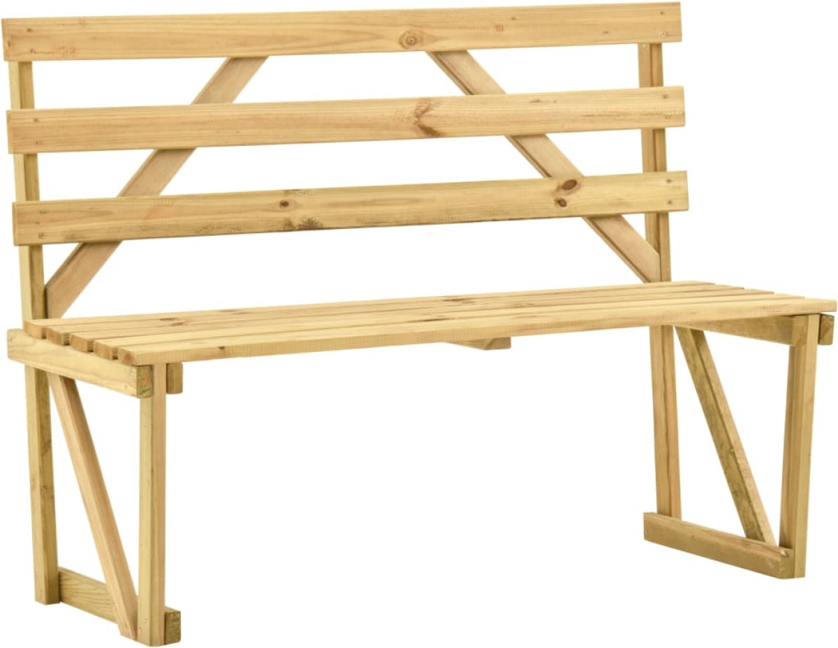 VidaXL Tuinbank 120 cm geïmpregneerd grenenhout