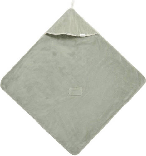 Koeka omslagdoek teddy/corduroy Vik 100x100 cm groen