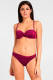 Lascana strapless bandeau bikini fuchsia