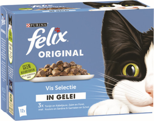 Felix Original Vis Selectie in Gelei 12 x 85 gr