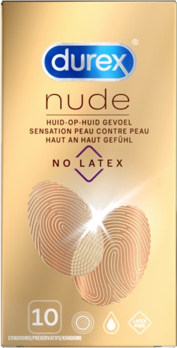 6x Durex Condooms Nude Latex Vrij 10 stuks