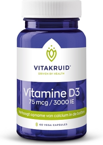 Vitakruid Vitamine D3 75mcg 3000 Ie Vega Capsules