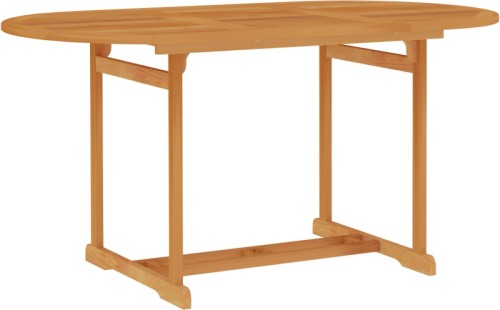 VidaXL Tuintafel 150x90x75 cm massief teakhout