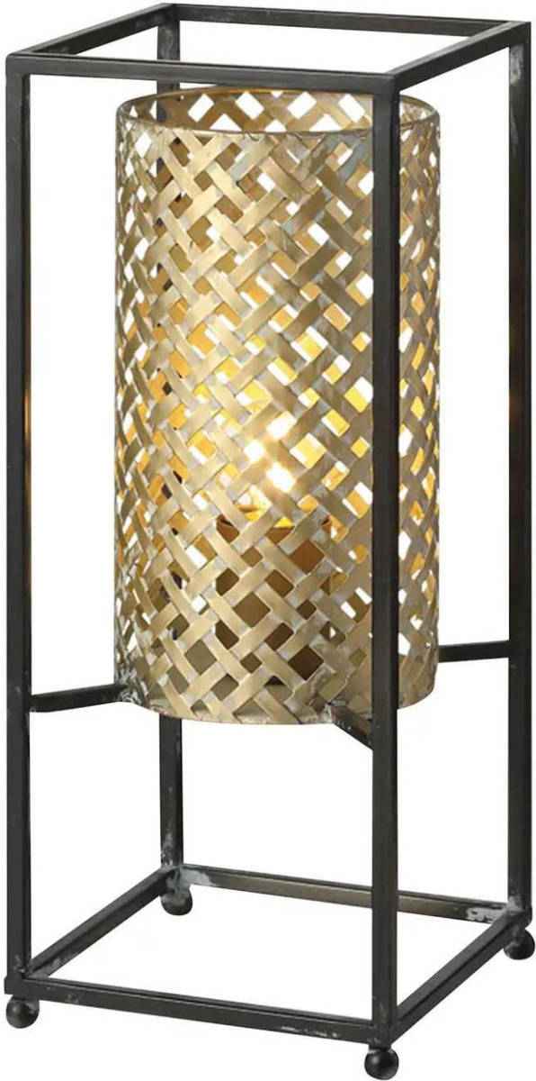 Freelight Tafellamp Petrolio H 37 Cm B 15 Cm Goud Zwart