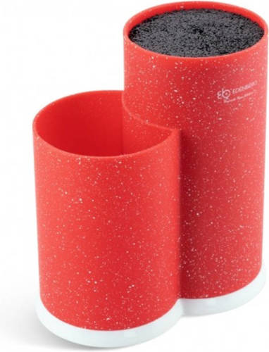 EDENBERG Universele Messenhouder met Keukengerei Houder - Ø 11 cm - Rood