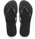 Havaianas Slim teenslippers zwart