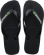 Havaianas Brasil Logo teenslippers zwart