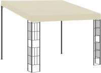 VidaXL Wandprieel 3x3 m stof crème